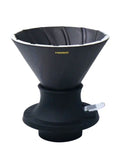 Photo of HARIO V60-02 Alpha Series SWITCH Immersion Dripper (200ml/6.76oz) (Ceramic) ( Black ) [ HARIO ] [ Steep and Release Brewers ]