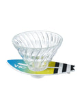 Photo of Hario V60-02 "Surfboard" Dripper (Glass) ( Tropical Fish ) [ HARIO ] [ Pourover Brewers ]