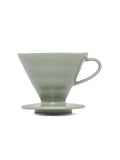 Photo of HARIO V60-02 Dripper (Ceramic) ( Oil Green ) [ HARIO ] [ Pourover Brewers ]