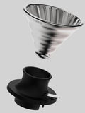 Photo of HARIO V60-02 SWITCH Immersion Dripper (200ml/6.76oz) (Stainless Steel) ( ) [ HARIO ] [ Steep and Release Brewers ]