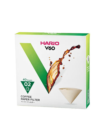 Photo of HARIO V60-02 Filters (40-Pack) ( 1 Unit Brown ) [ HARIO ] [ Paper Filters ]
