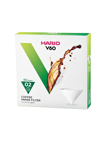 Photo of HARIO V60-02 Filters (40-Pack) ( 1 Unit White ) [ HARIO ] [ Paper Filters ]
