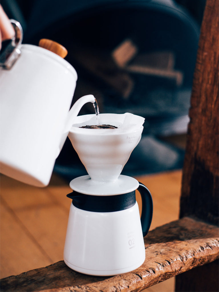 Bona Enamel Pour Over Coffee Kettle