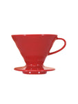 Photo of HARIO V60-02 Dripper (Ceramic) ( Red Standard (JP/EN) ) [ HARIO ] [ Pourover Brewers ]