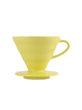 Photo of HARIO V60-02 Dripper (Ceramic) ( Lemon Yellow Standard (JP/EN) ) [ HARIO ] [ Pourover Brewers ]