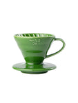 Photo of HARIO V60-01 Dripper (Ceramic) ( Dark Green ) [ HARIO ] [ Pourover Brewers ]